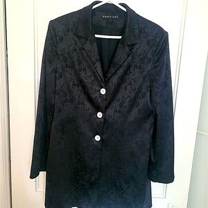 Viscose Blazer,  size med. by Robin Kay,  flat mother of pearl buttons , lined.